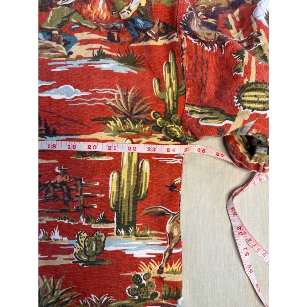 Western Desert Duster Kimono Jacket Cowboy Cactus Print Southwestern Boho - Picture 9 of 10